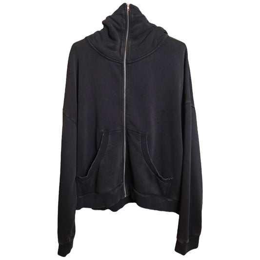 Entire Studios Washed Black Zip Hoodie