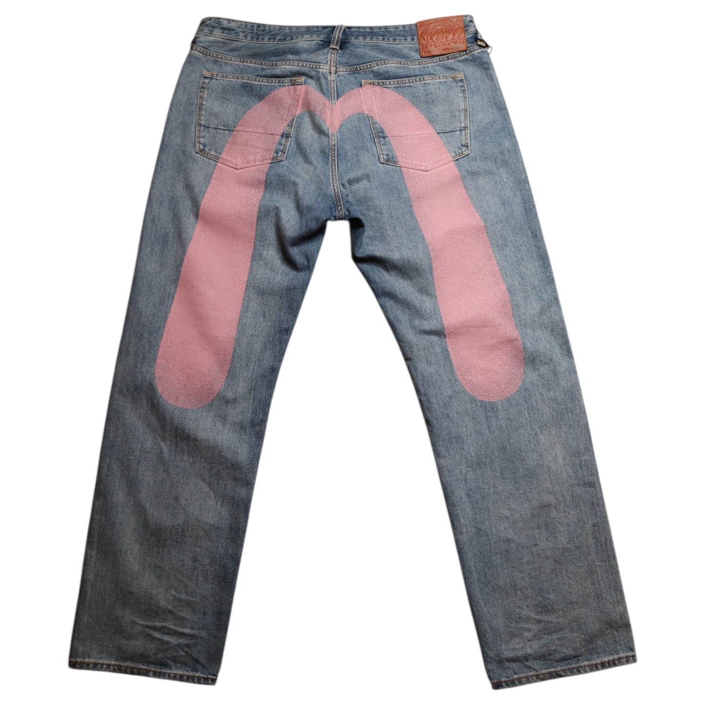 Evisu Pink Logo Jeans