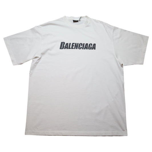 Balenciaga Distressed White Tee