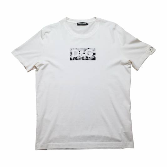 Dolce & Gabbana Logo Tee White