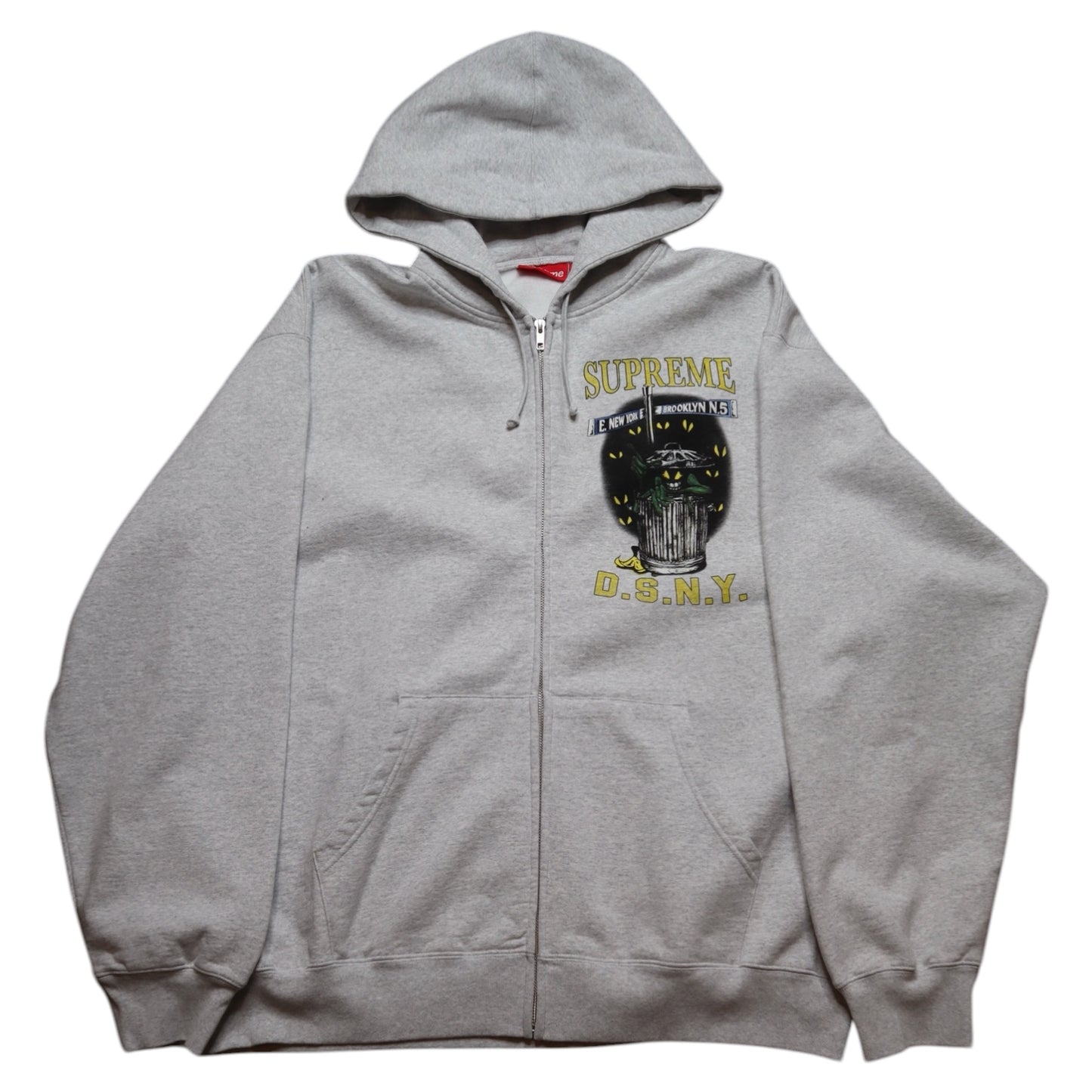 Supreme DSNY Grey Zip Hoodie