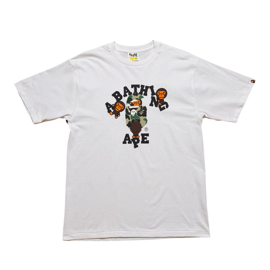 Bape ABC Camo Green Milo Tee White