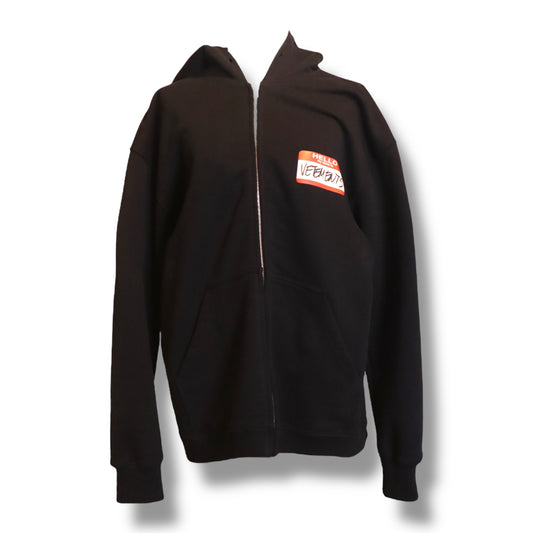 Vetements My Name Zip Up Hoodie