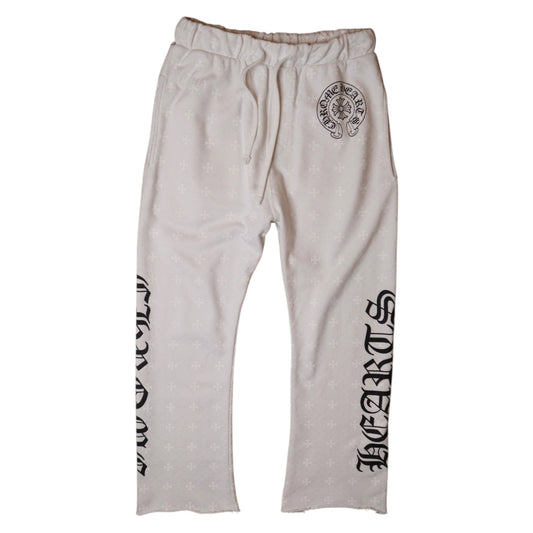 CH White Monogram Sweatpants