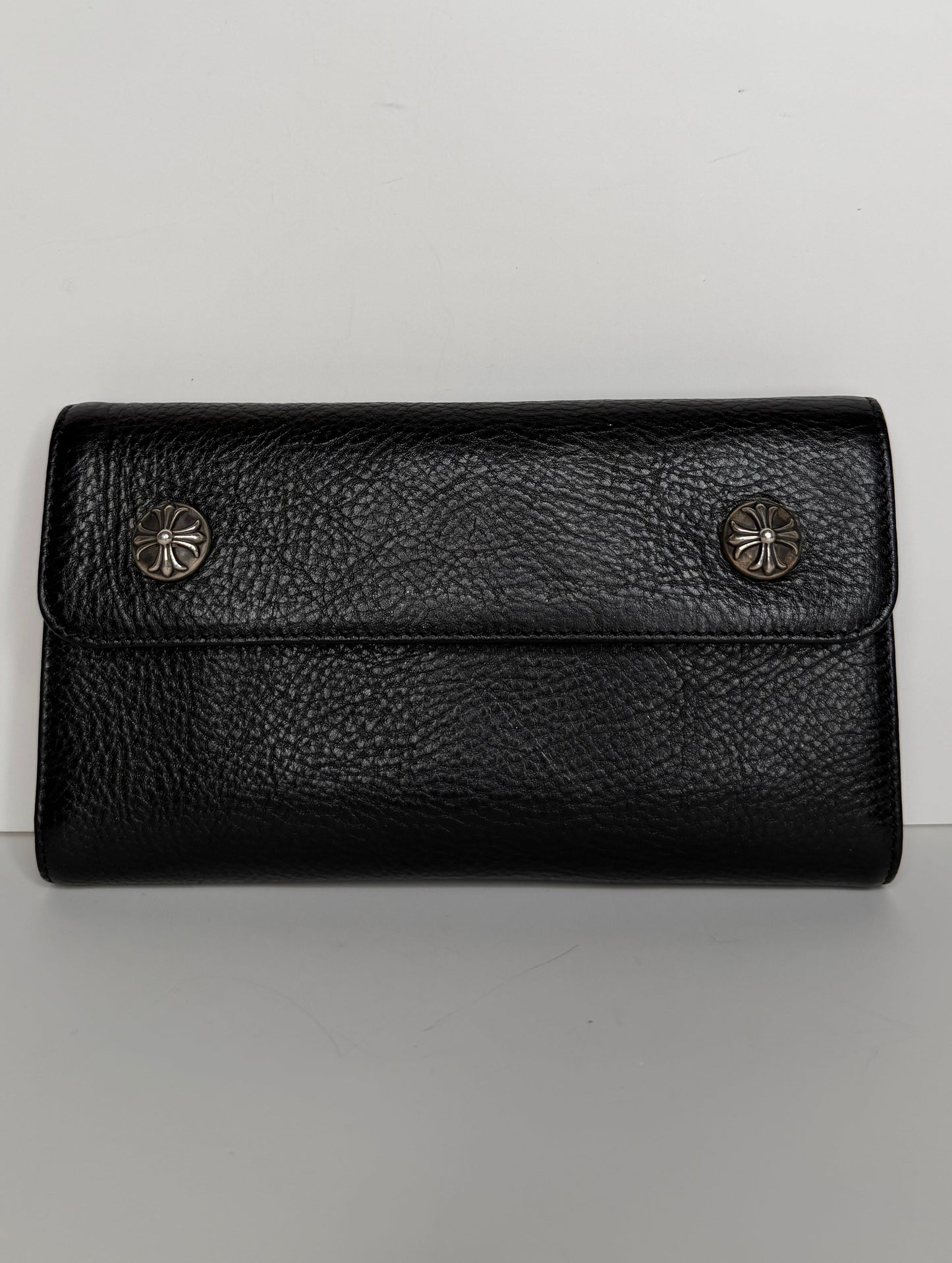 CH Heavy Weight Blk Leather Wave Wallet