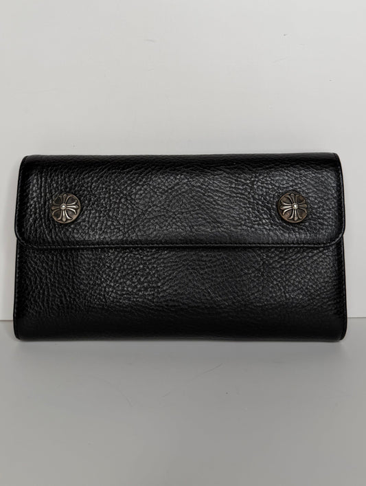CH Heavy Weight Blk Leather Wave Wallet