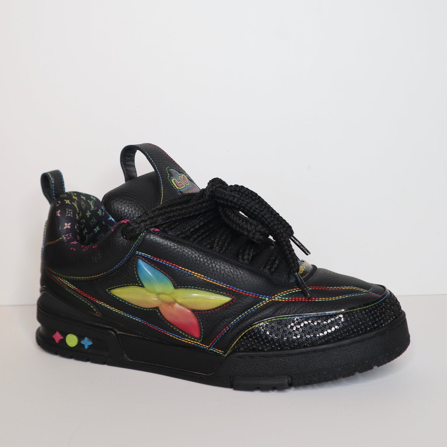 L V Skate Black Multicolor Sneaker