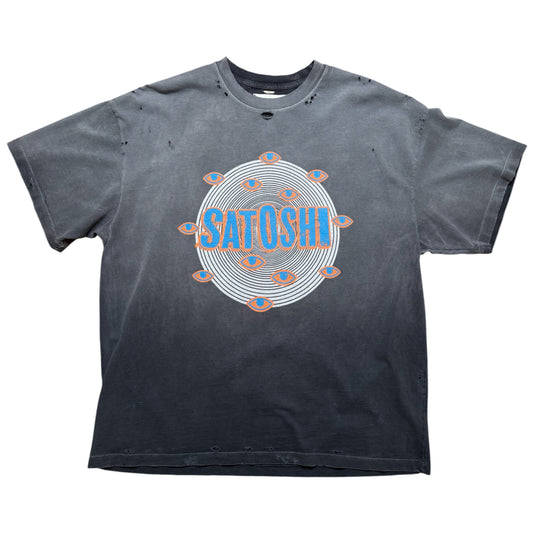 Satoshi Nakamoto Eyes Black Tee