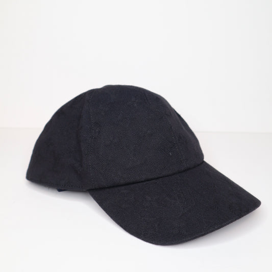 L V Black Denim Hat
