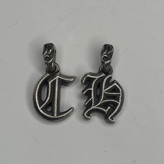 CH .925 "C" & "H" Letter Pendant (SOLD TOGETHER)