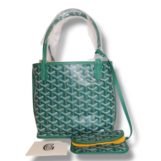 Goyard Mini Anjou Tote Bag Green