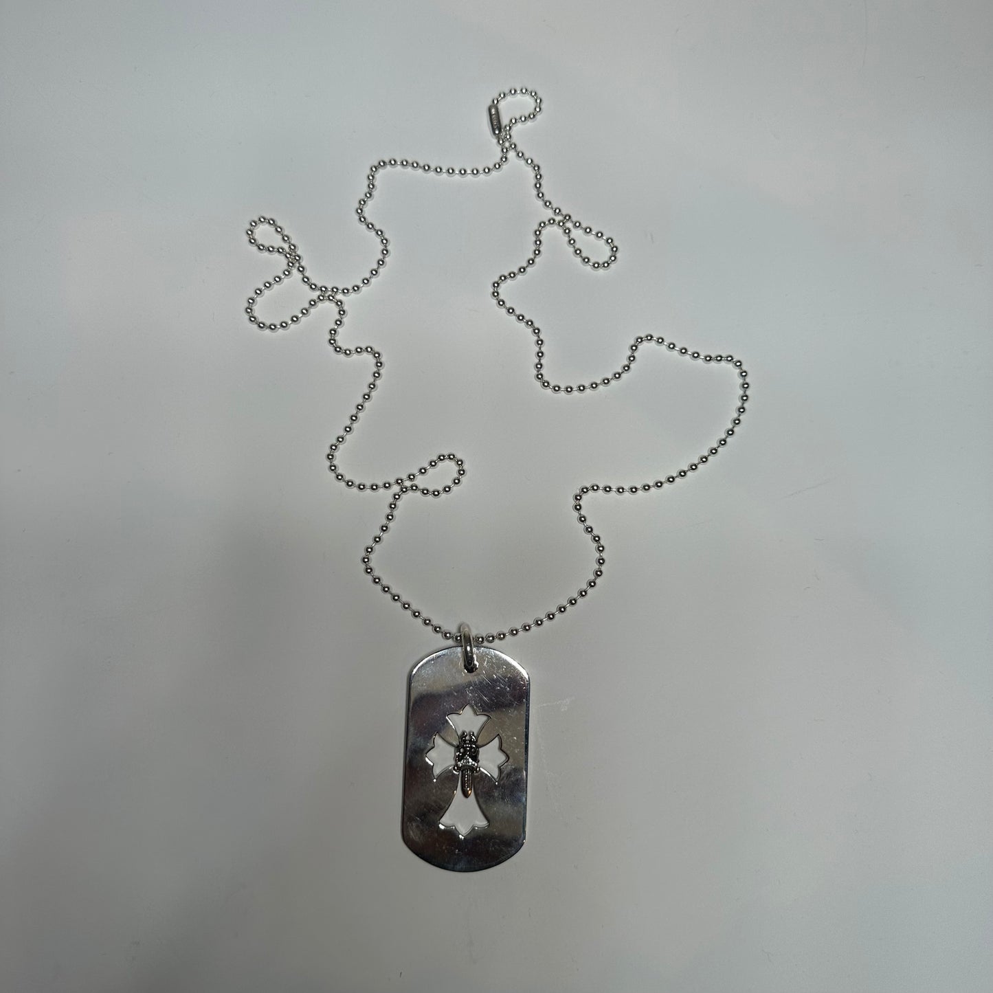 CH .925 Cross Dagger Dog Tag Pendant