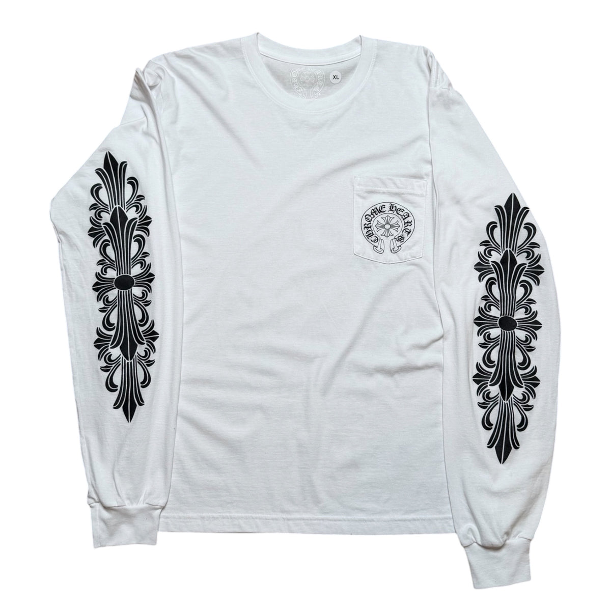 CH Horseshoe Floral Vegas White LS