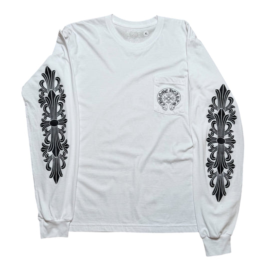 CH Horseshoe Floral Vegas White LS