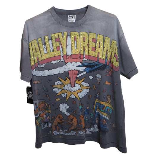 Vale Forever Faded Chaos Bling Tee Gray