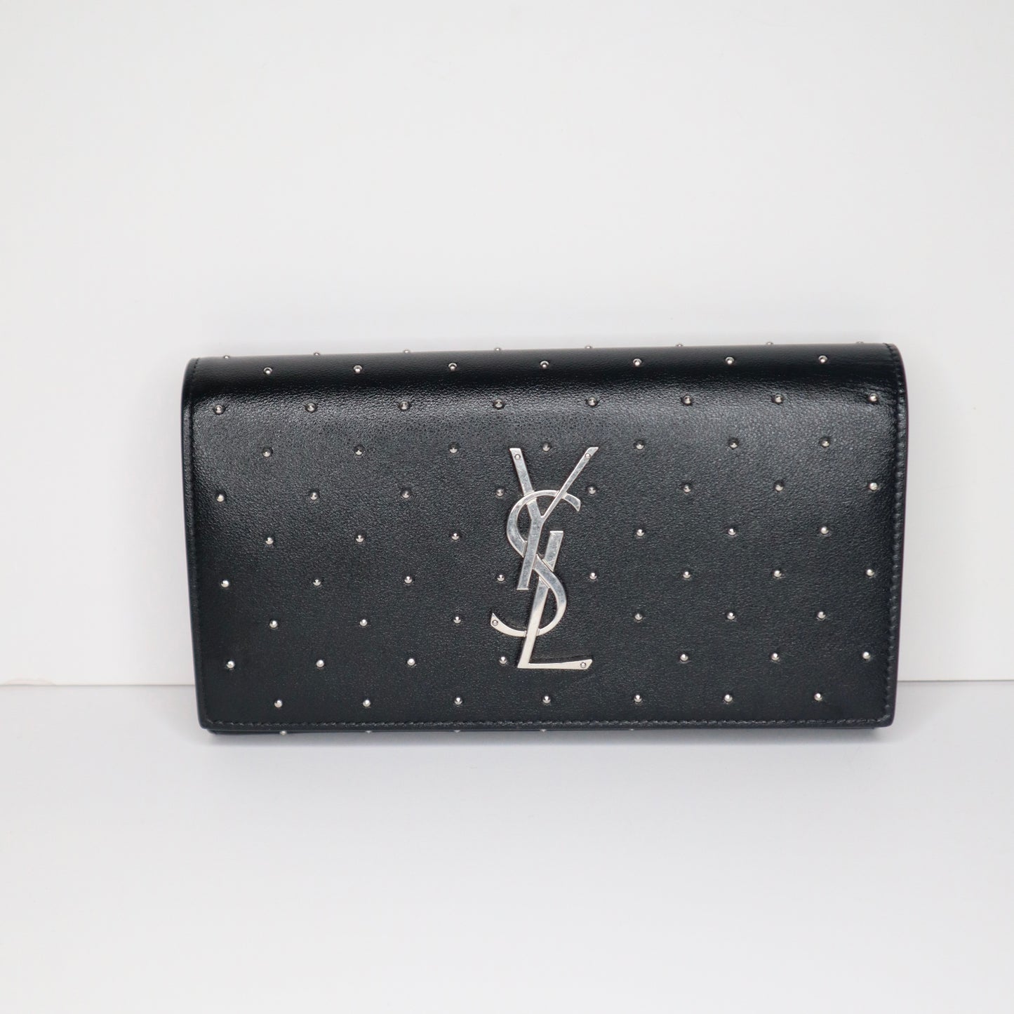 YSL Studded Leather Continental Wallet