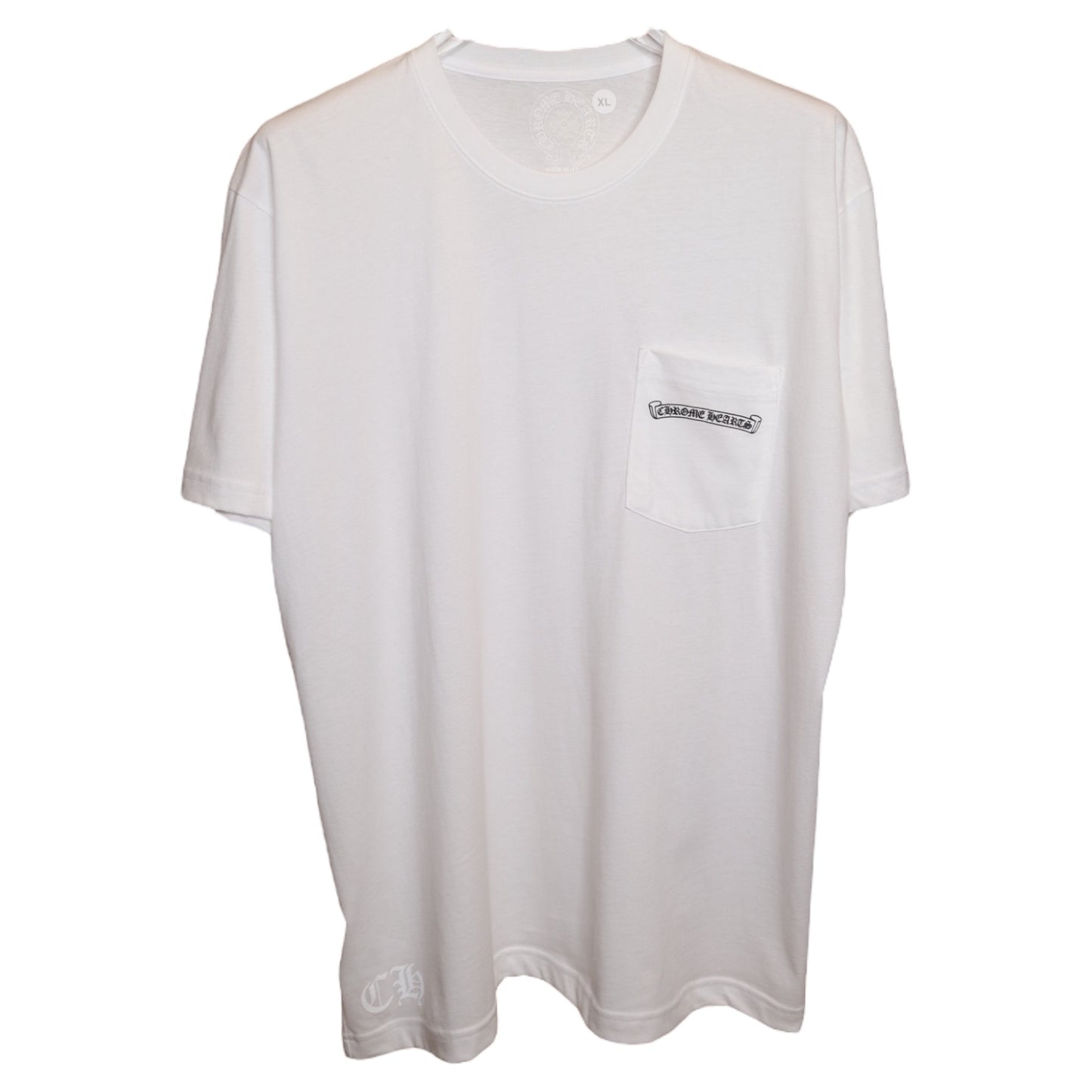 CH Scroll Logo Tee White