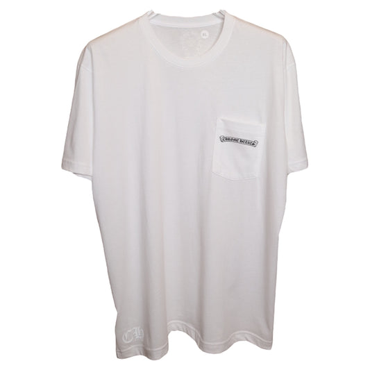 CH Scroll Logo Tee White