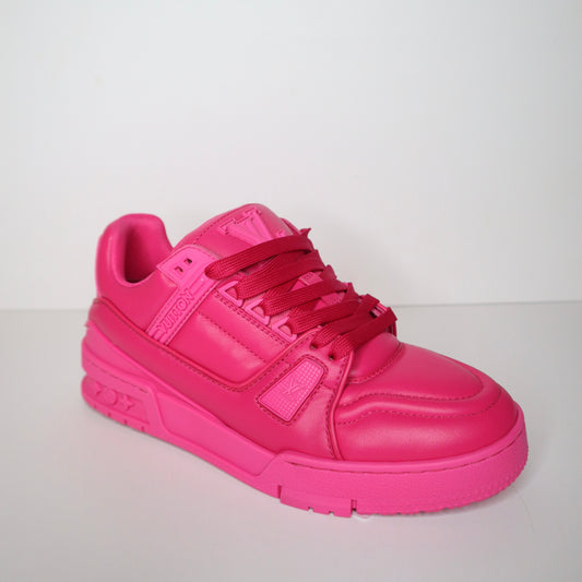 L V Hot Fuchsia Trainer Sneaker