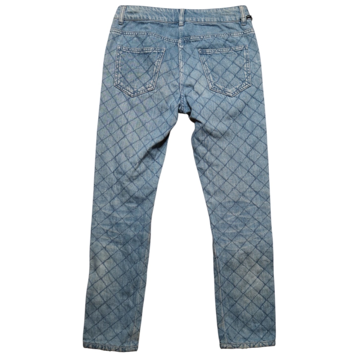 Vintage Chanel Matelasse Denim Jeans