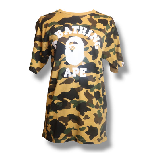 Bape Yellow Camo College Tee