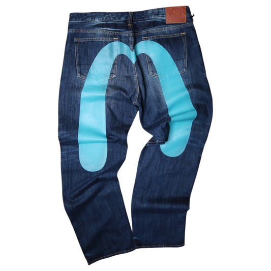 Evisu Denim Jeans Teal
