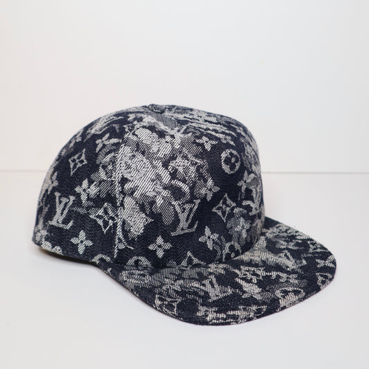 L V Monogram Tapestry Blue Cap