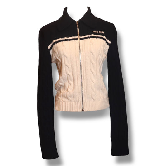 Miu Miu Wool Zip Sweater