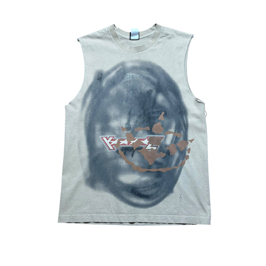 Travis Scott Beige Cut Off Tee