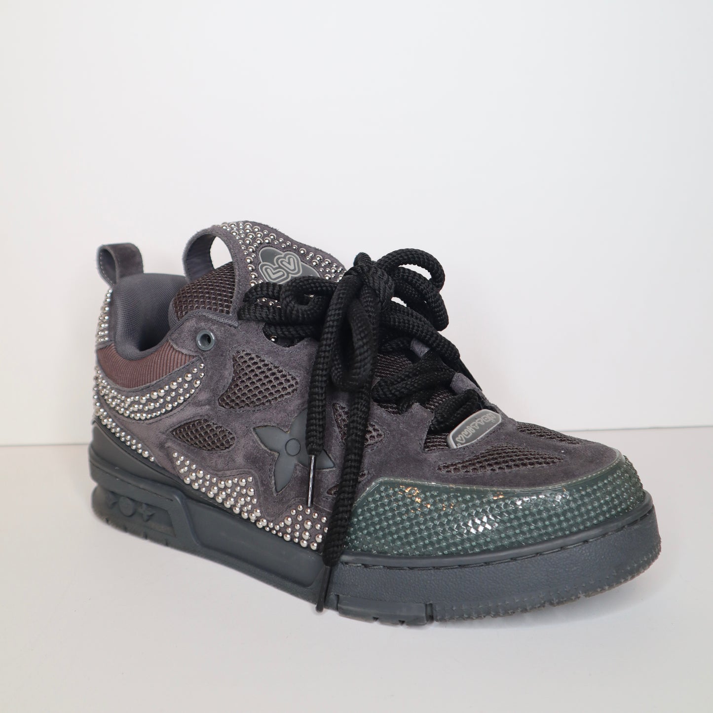 L V Skate Sneaker Brown Studs