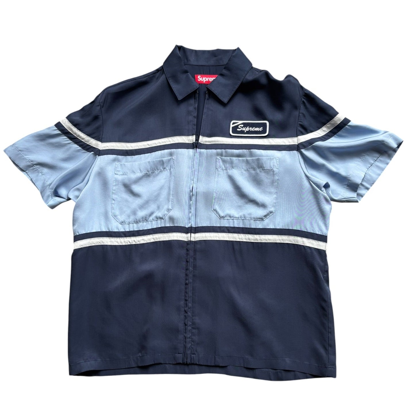 Supreme Silk Zip Up Tee