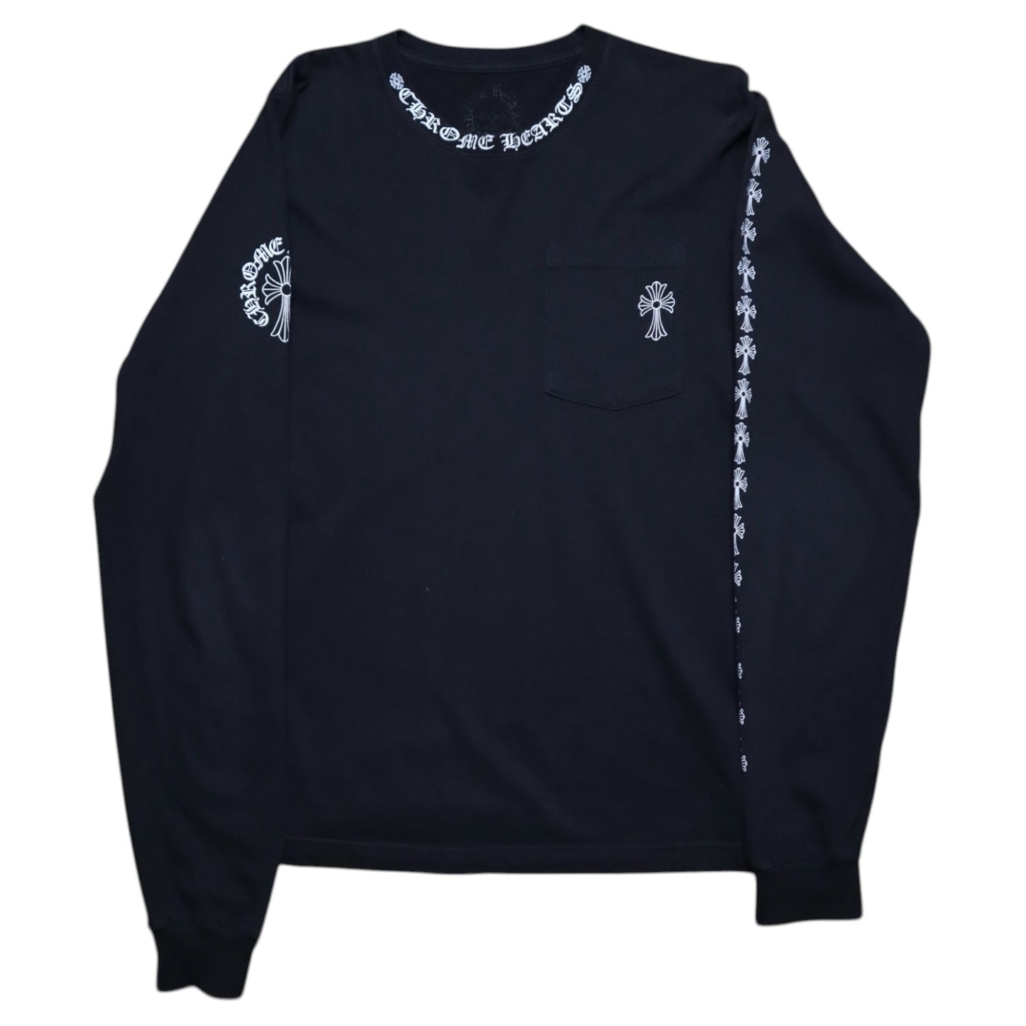 CH Vintage Big Cross Black LS Tee
