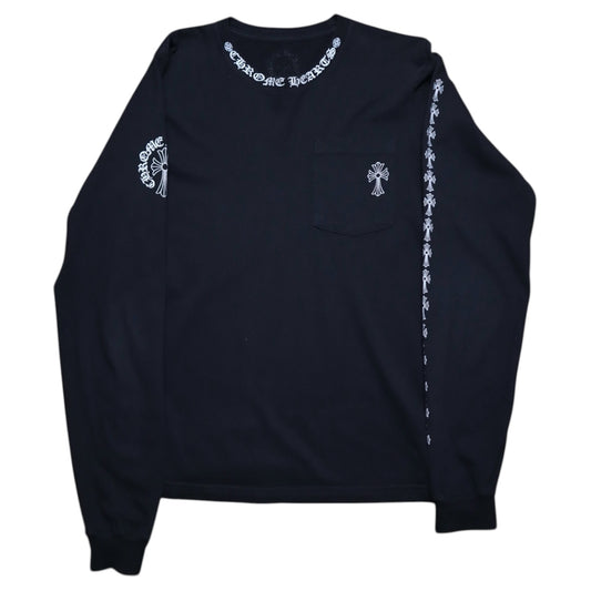 CH Vintage Big Cross Black LS Tee