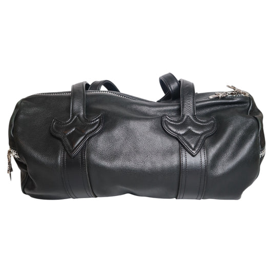 CH Black Leather Dufflebag