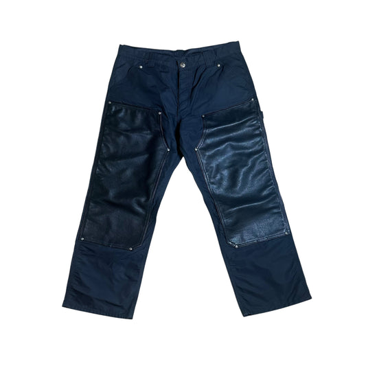 CH Nylon Leather Patch Pants
