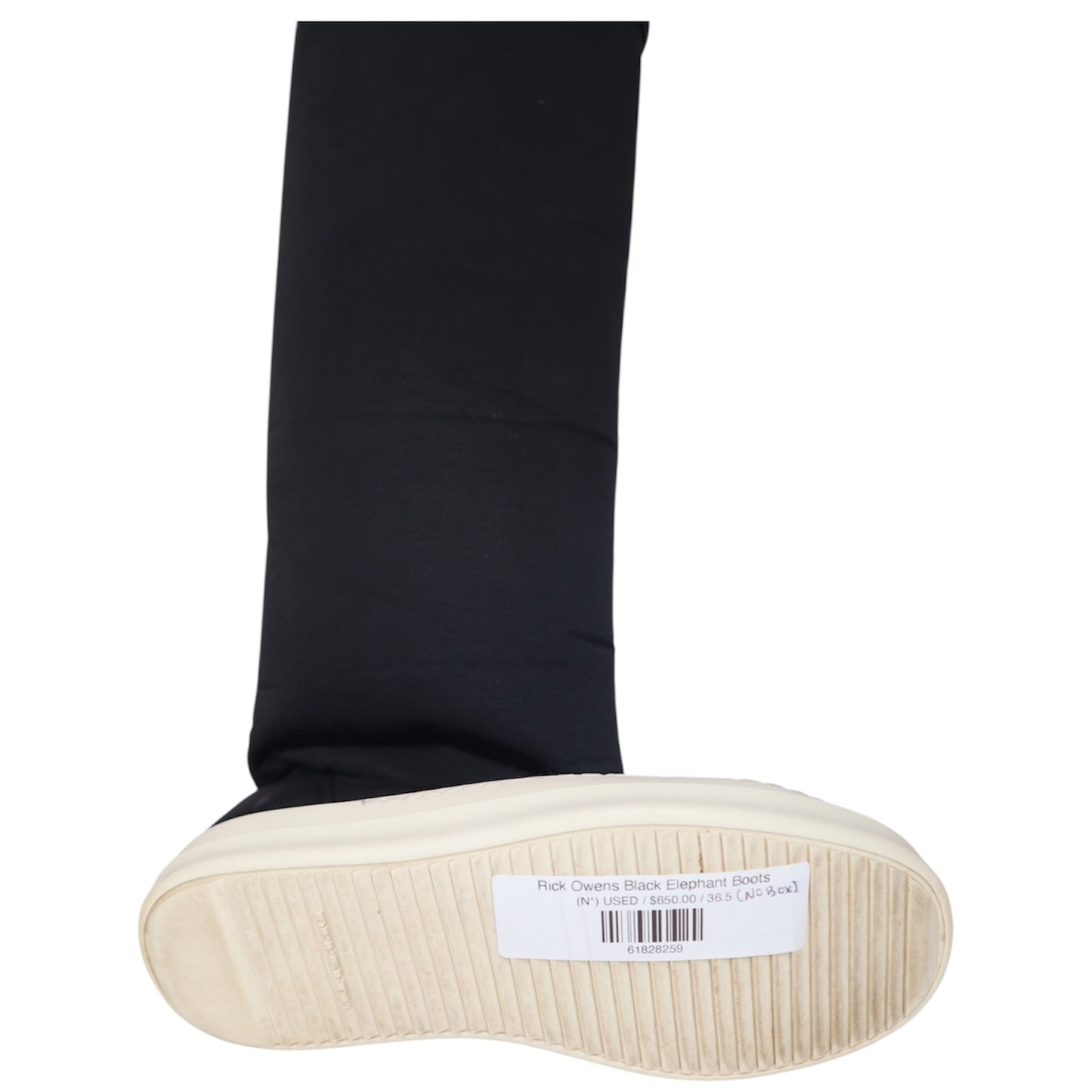 Rick Owens Black Elephant Boots