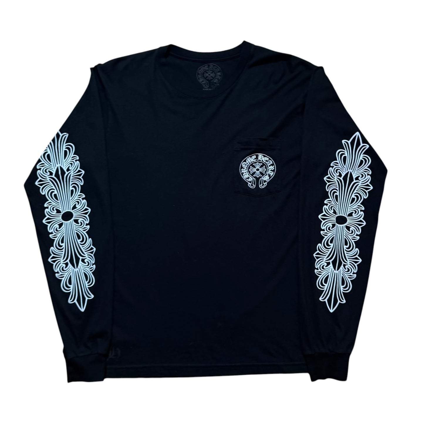 CH Floral LS Tee Black