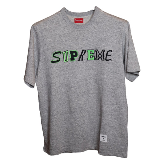 Supreme Logo Tee Grey