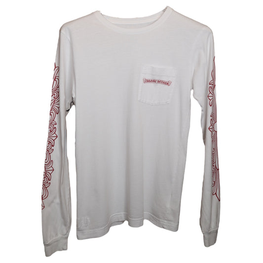 CH White/Red Floral LS Tee