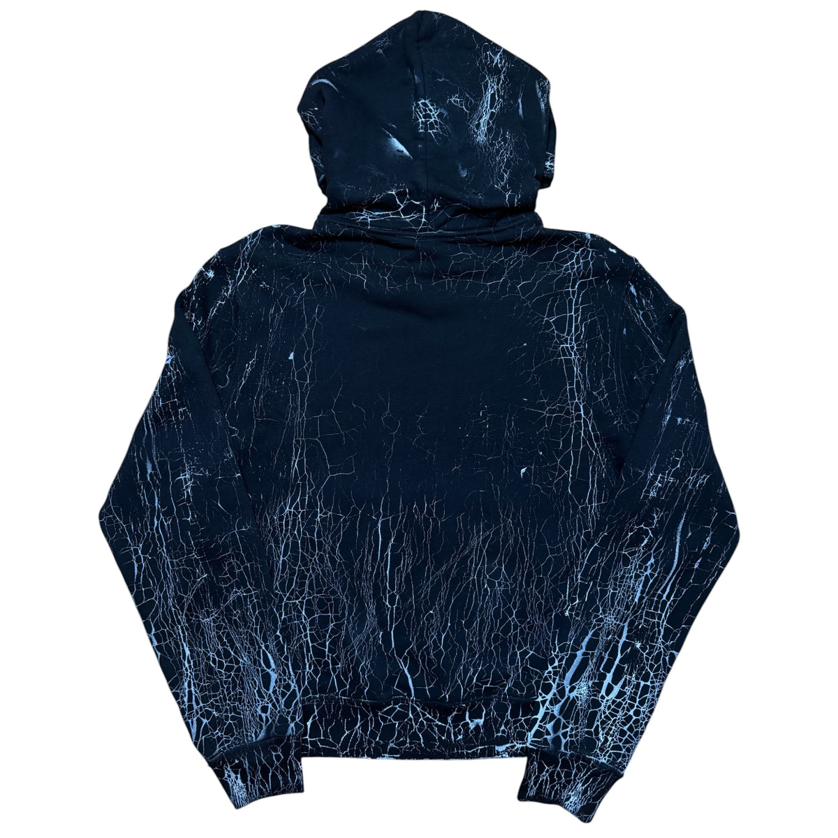 Amiri Cracked Dye Core Logo Black Hoodie