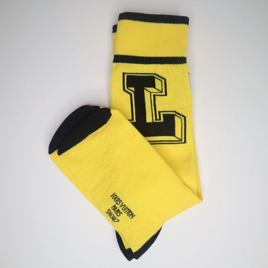 L V Yellow Socks