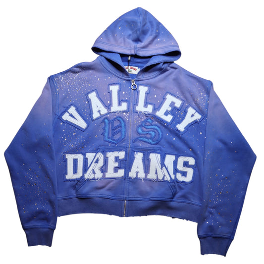 Vale Forever Classico Zip Up Hoodie 'Sapphire'