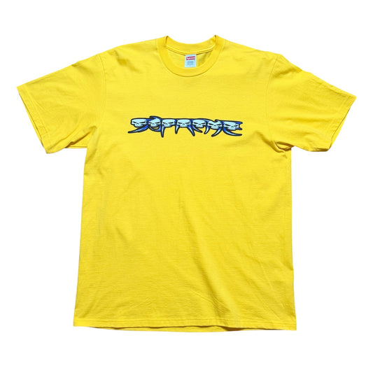 Supreme Skull Spellout Yellow Tee