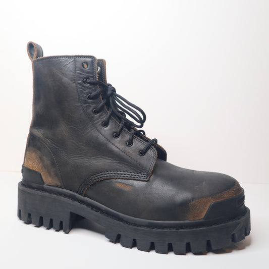 Balenciaga Strike Boots Black/Brown