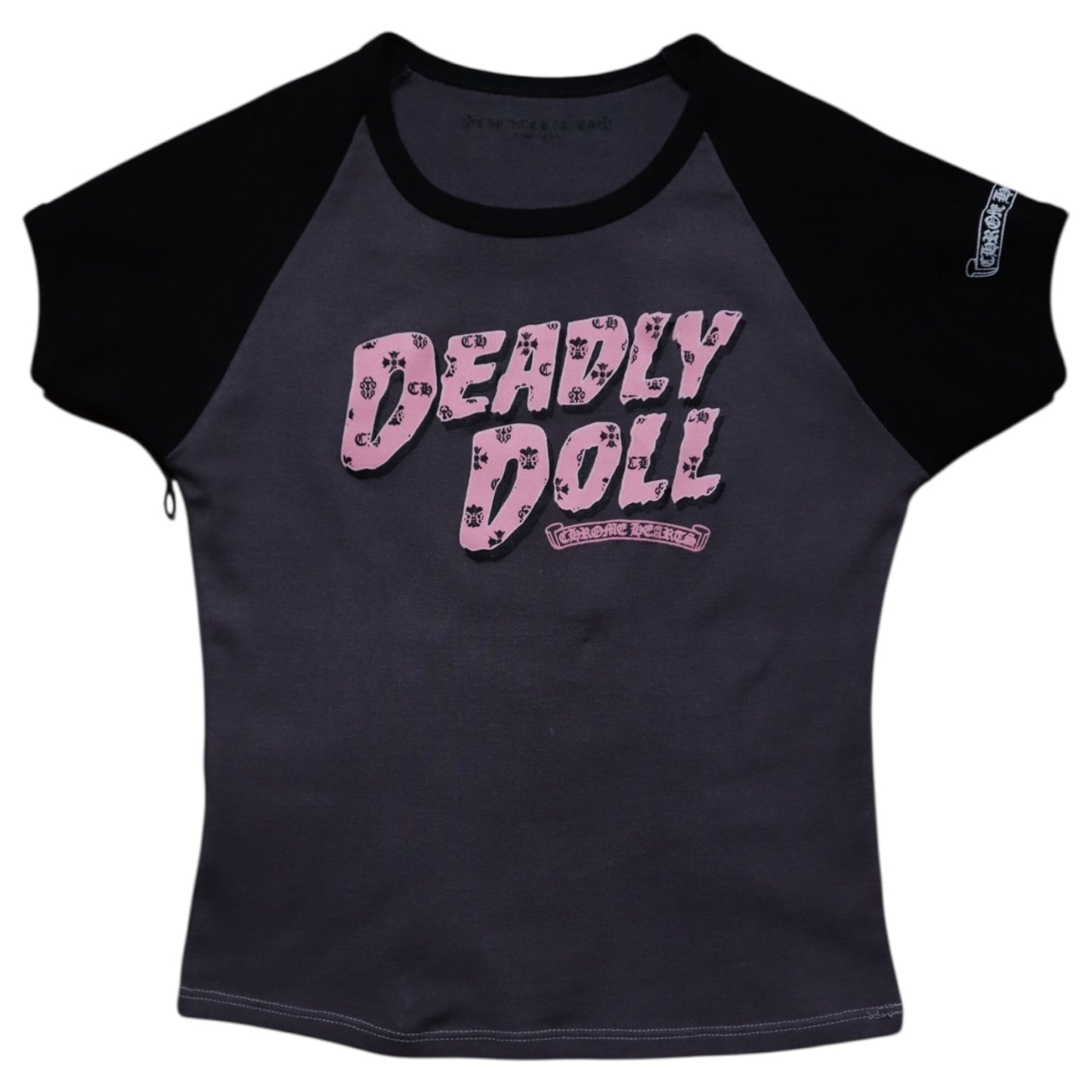 CH Deadly Doll Vine Heart Crop Top Tee
