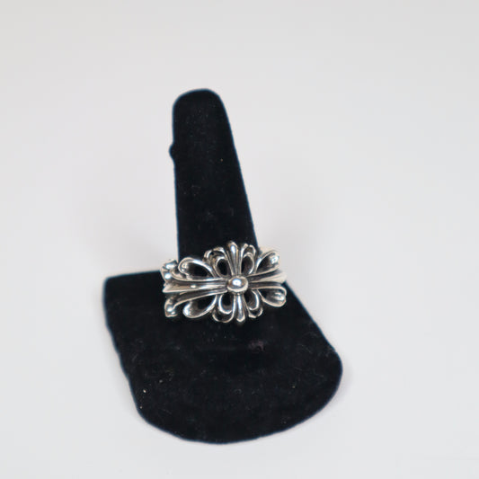 CH .925 Double Floral Ring SZ 8