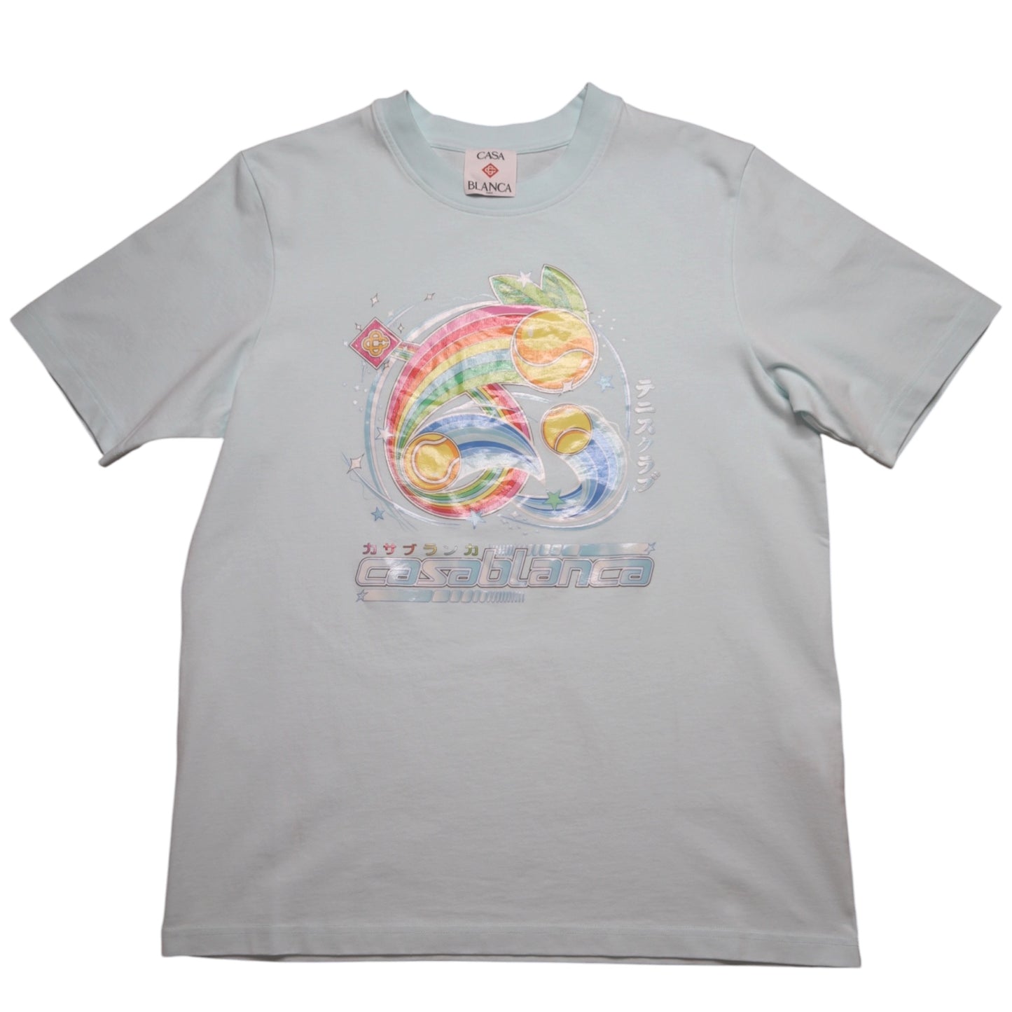 Casa Blanca Manga Tennis Ball Tee Baby Blue