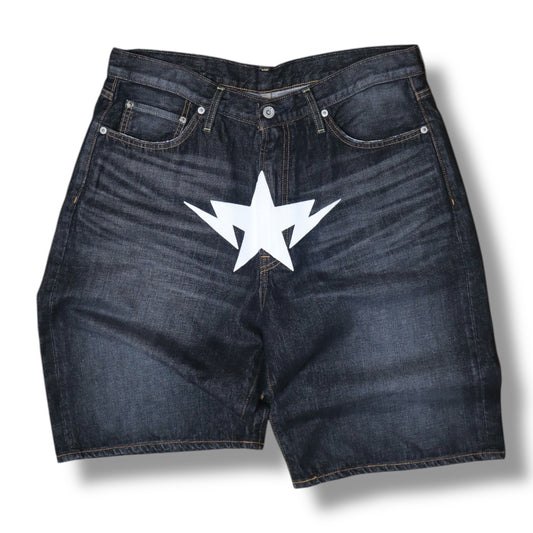 Bape Star Denim Shorts