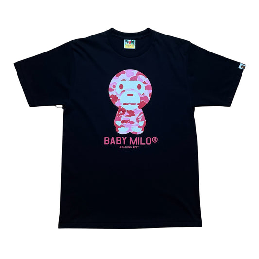 Bape Big Milo Tee Black/Pink