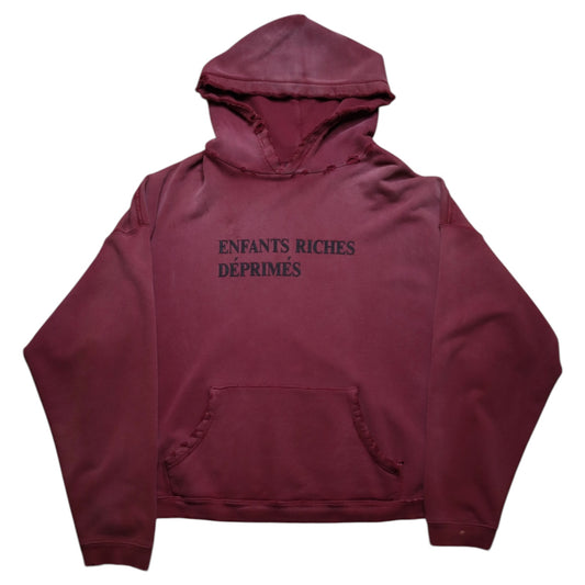 E.R.D.  Washed Maroon Hoodie